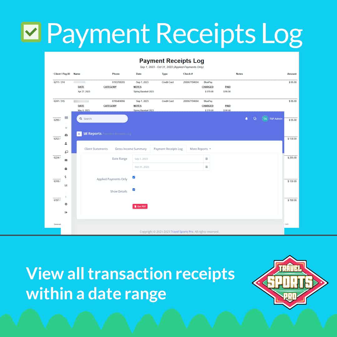 Featured image for “Payment Receipts Log”